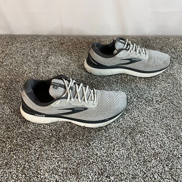 NIB Mens Brooks Trace Running Cushion Neutral Grey/Black Size 13 - Picture 5 of 6
